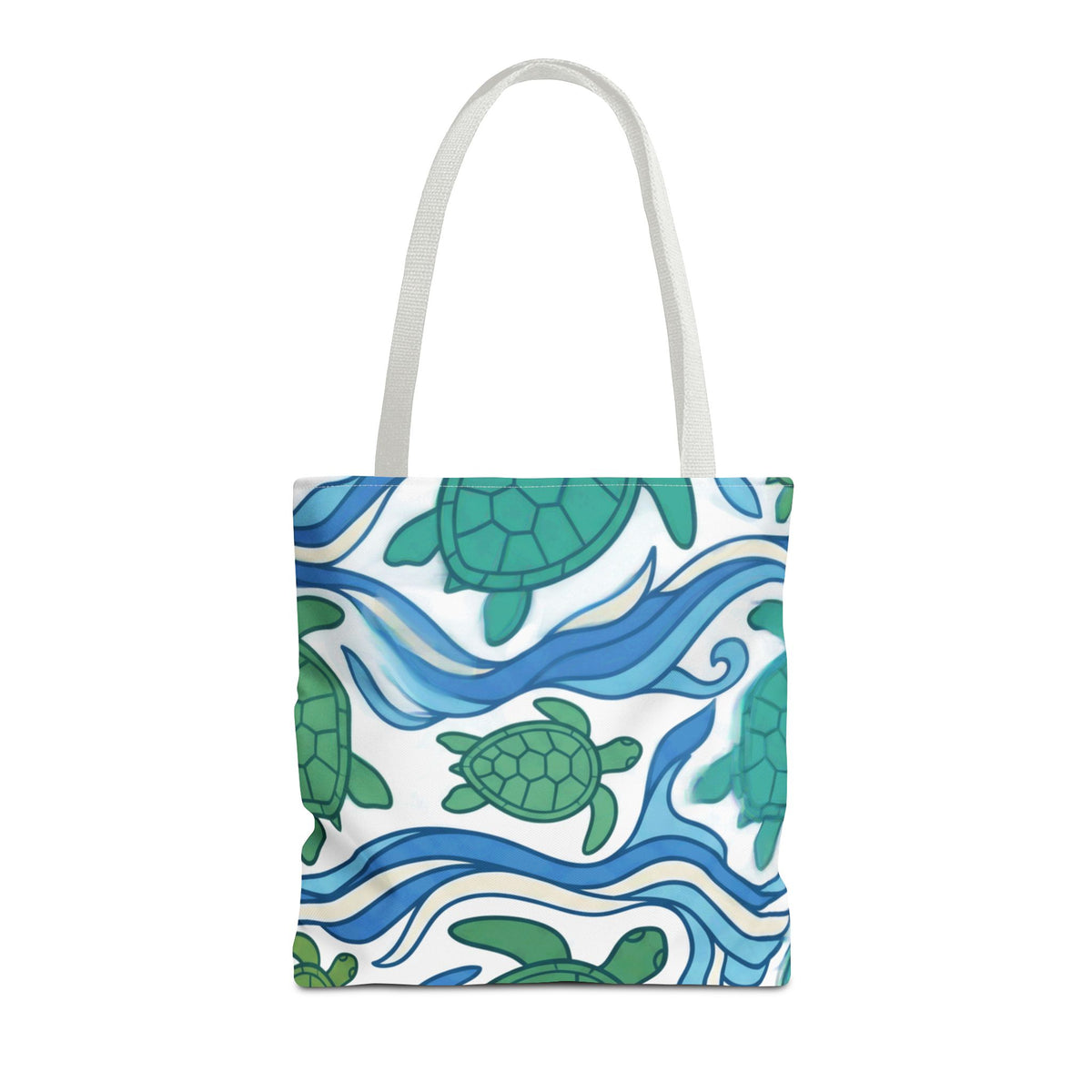Honu Sea Turtle Waves Hawaiian All-Over Tote Bag