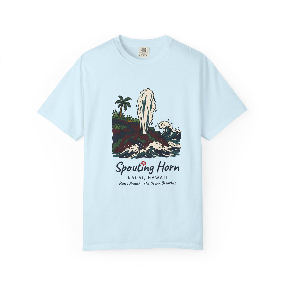 Spouting Horn Kauai Hawaii Vintage Travel Graphic T-Shirt