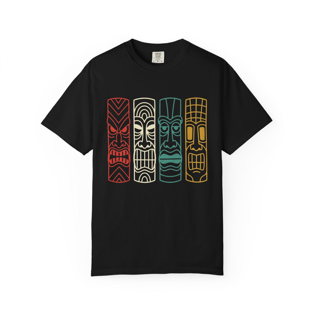 Vintage Tiki Mask Graphic T-Shirt