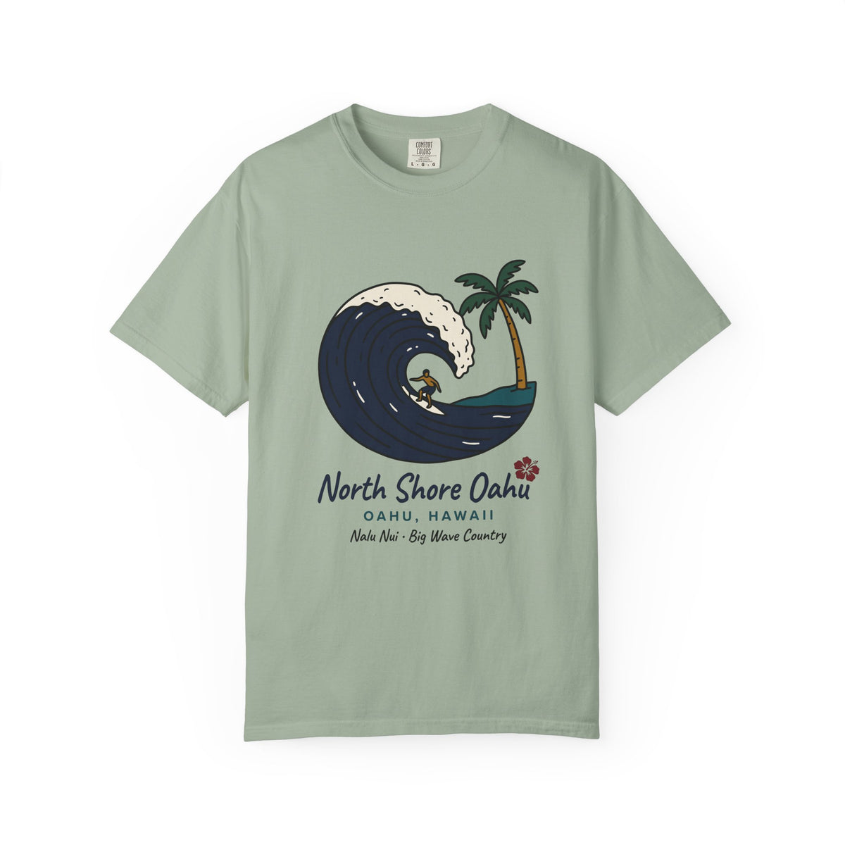 North Shore Oahu Hawaii Vintage Travel Graphic T-Shirt