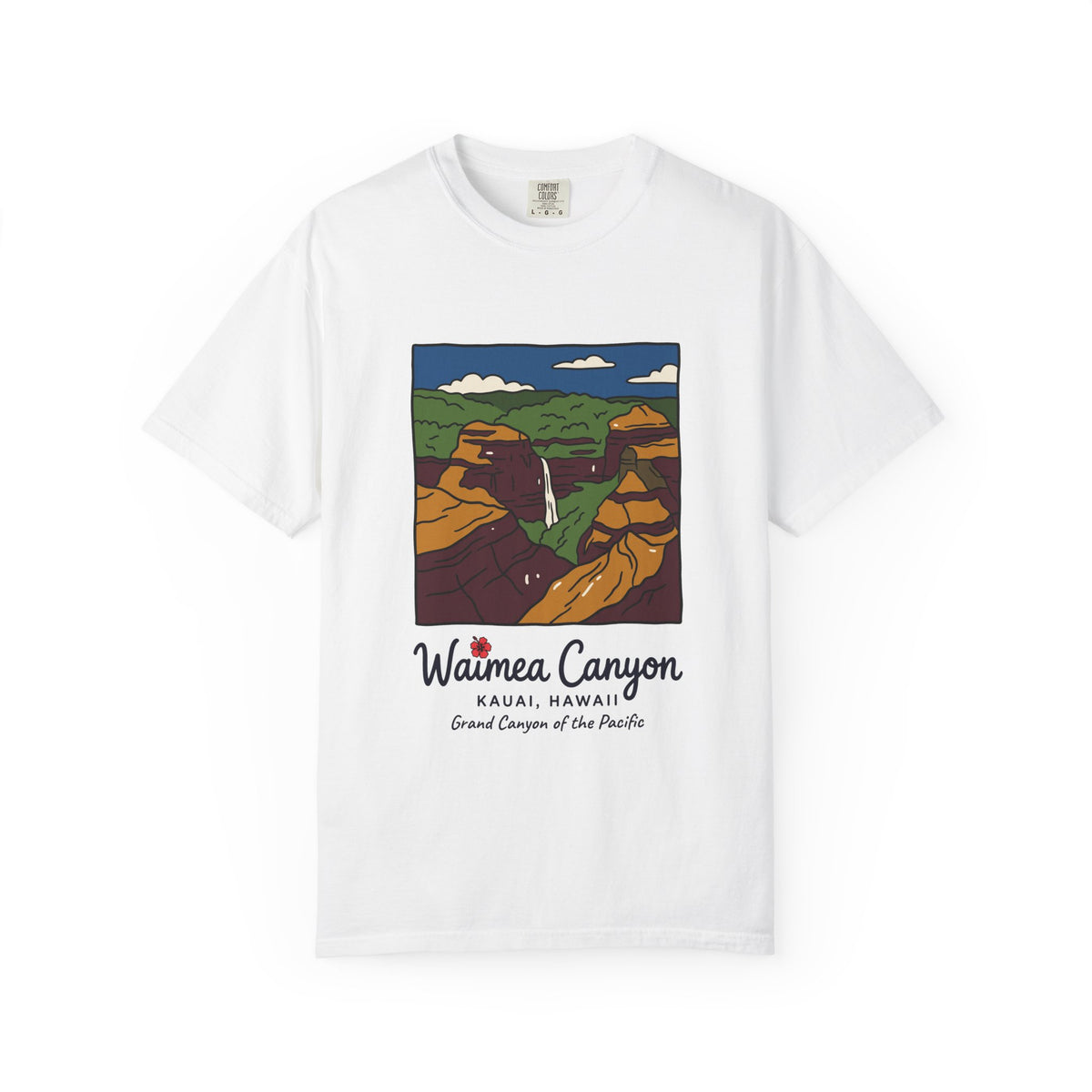 Waimea Canyon Kauai Hawaii Vintage Travel Graphic T-Shirt