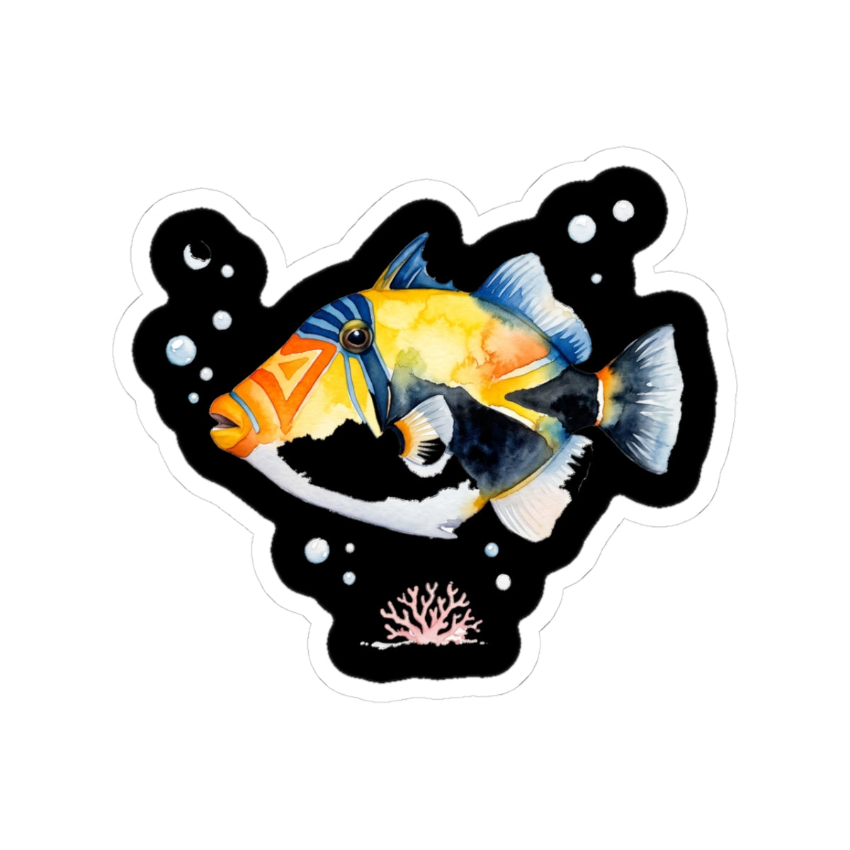 Humuhumu Hawaii State Fish Sticker