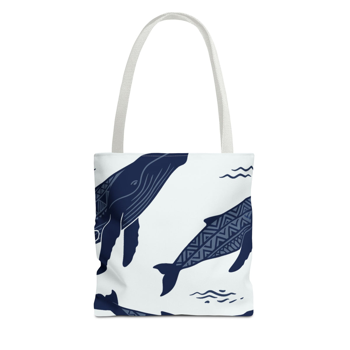 Humpback Tapa Hawaiian All-Over Tote Bag