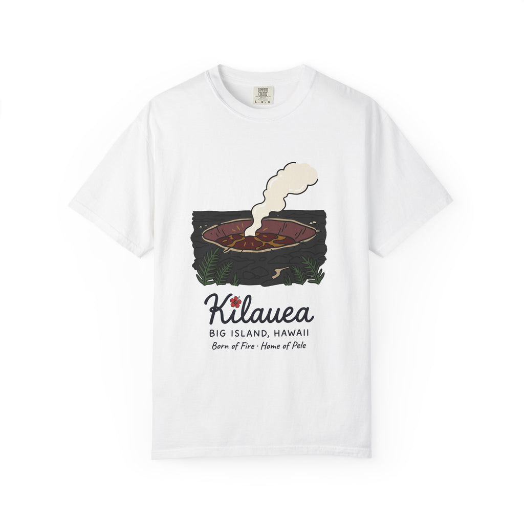 Kilauea Volcano Big Island Hawaii Vintage Travel Graphic T-Shirt