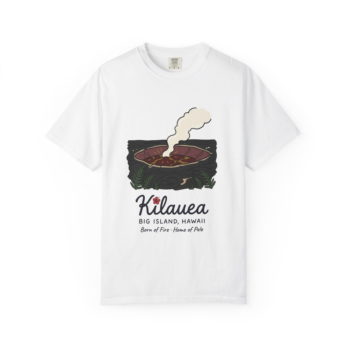 Kilauea Volcano Big Island Hawaii Vintage Travel Graphic T-Shirt