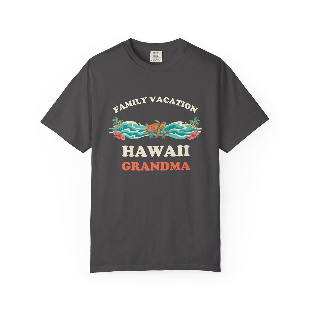 Hawaii Family Vacation Grandma Matching Sea Turtle T-Shirt