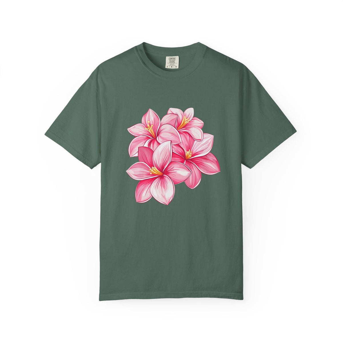 Pink Plumeria Floral T-Shirt
