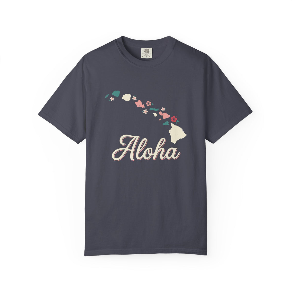 Hawaii Aloha Islands Minimalist Map T-Shirt