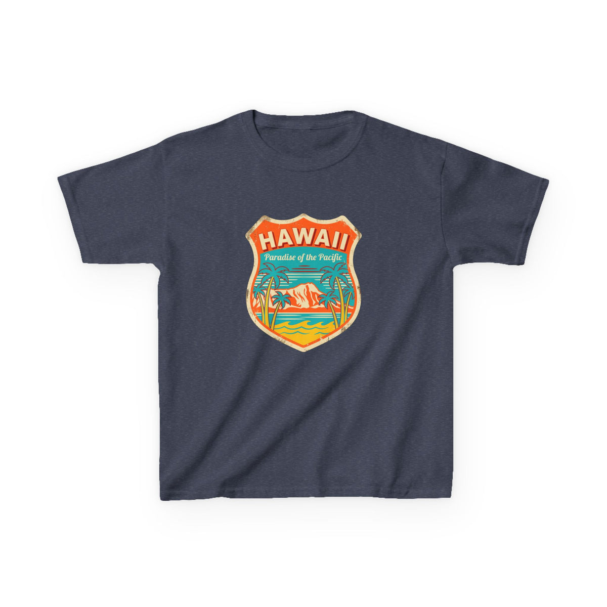 Hawaii Paradise of the Pacific Vintage Travel Kids T-Shirt