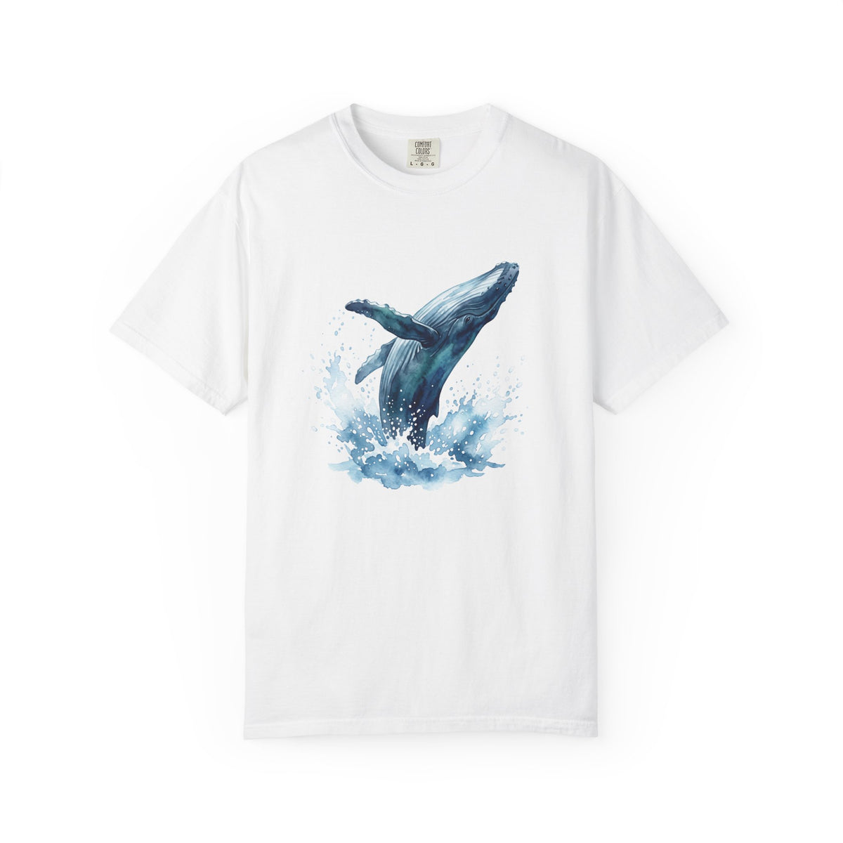 Humpback Whale Watercolor Hawaii Ocean Graphic T-Shirt