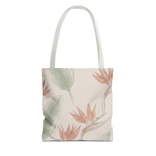 Bird of Paradise Hawaiian All-Over Tote Bag