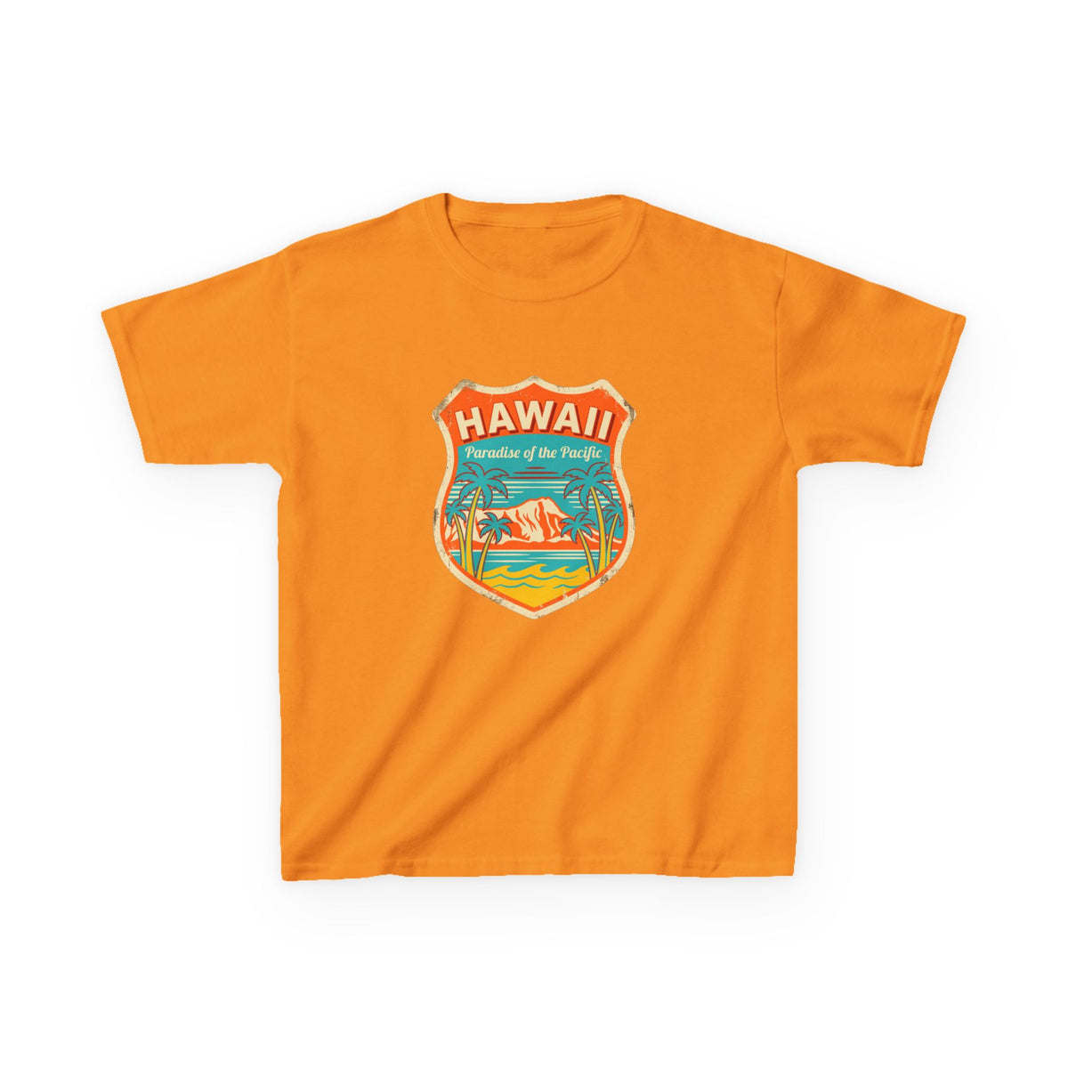 Hawaii Paradise of the Pacific Vintage Travel Kids T-Shirt