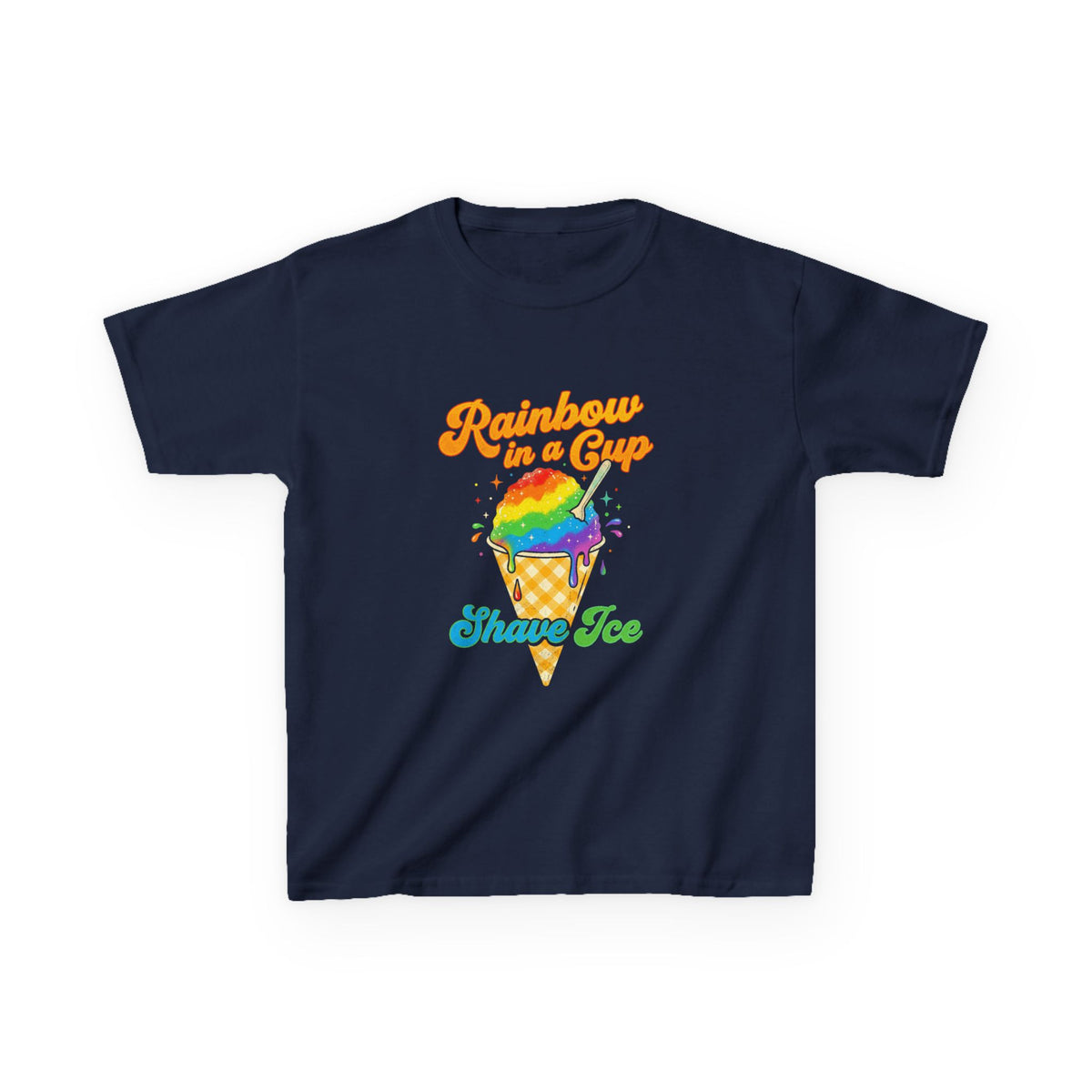 Rainbow Shave Ice Hawaii Shaved Ice Treat Kids T-Shirt
