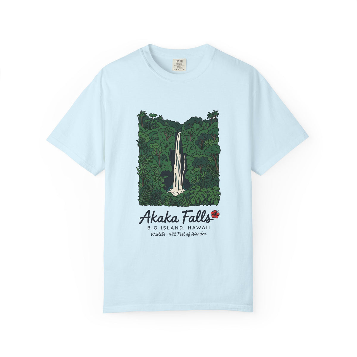 Akaka Falls Big Island Hawaii Vintage Travel Graphic T-Shirt