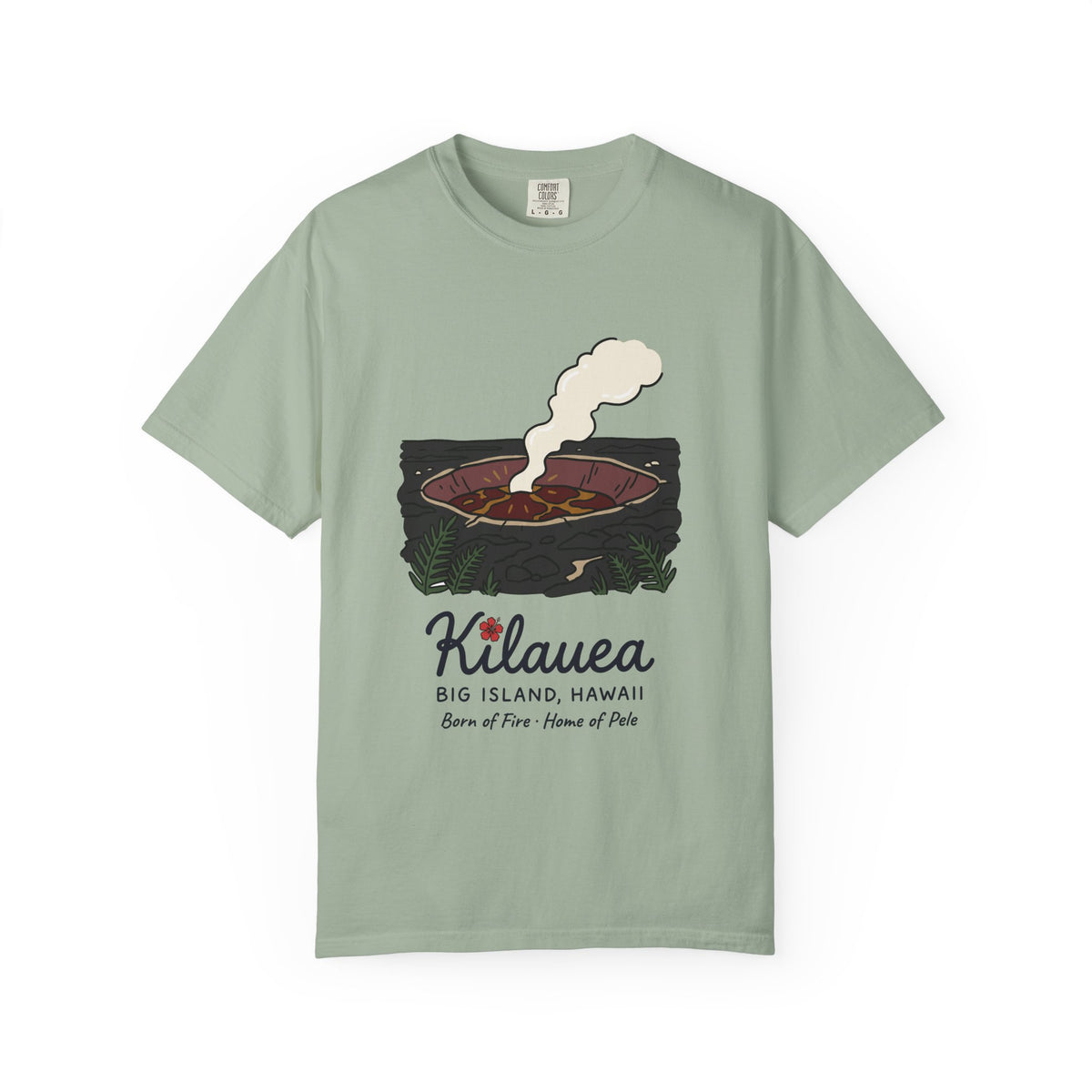 Kilauea Volcano Big Island Hawaii Vintage Travel Graphic T-Shirt