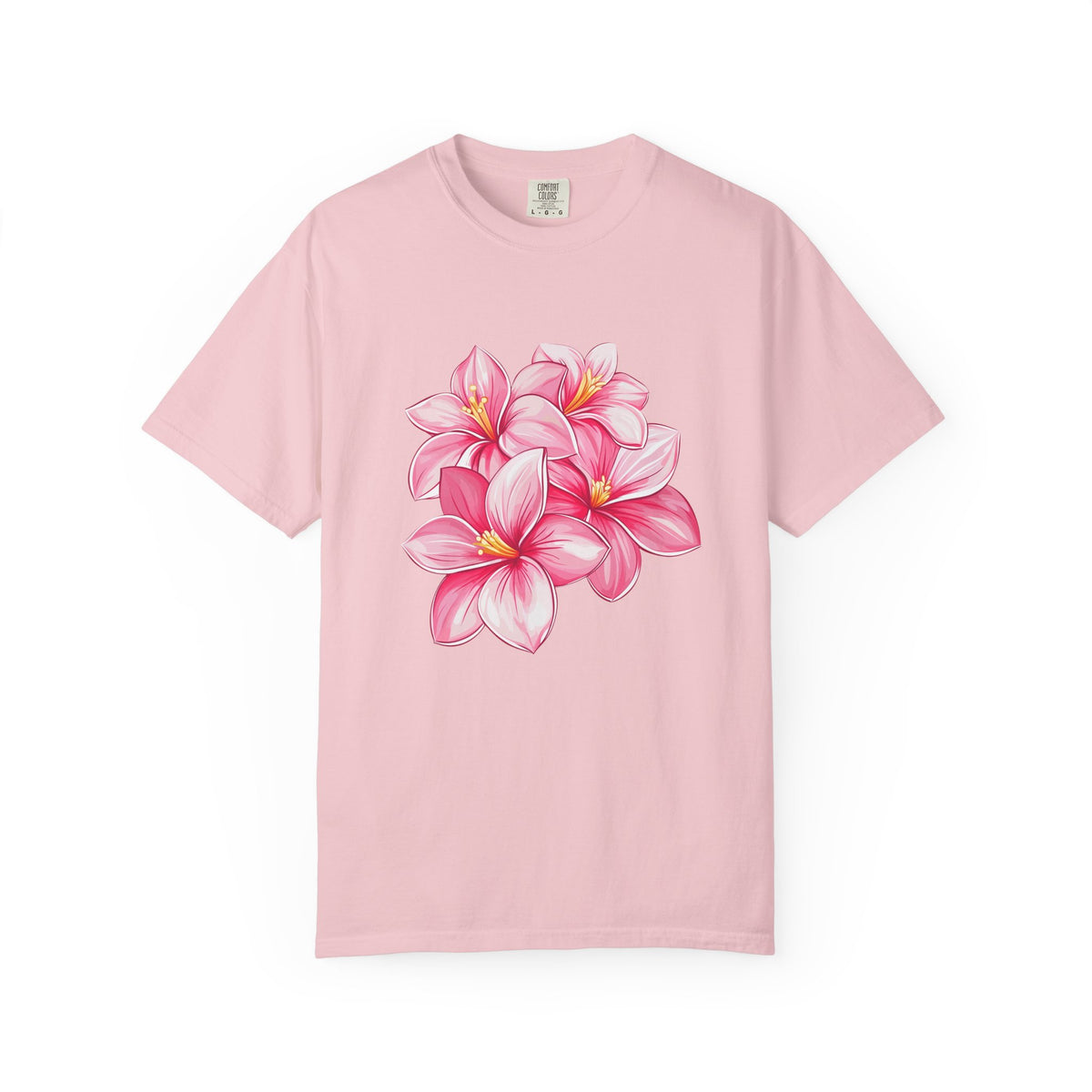 Pink Plumeria Floral T-Shirt