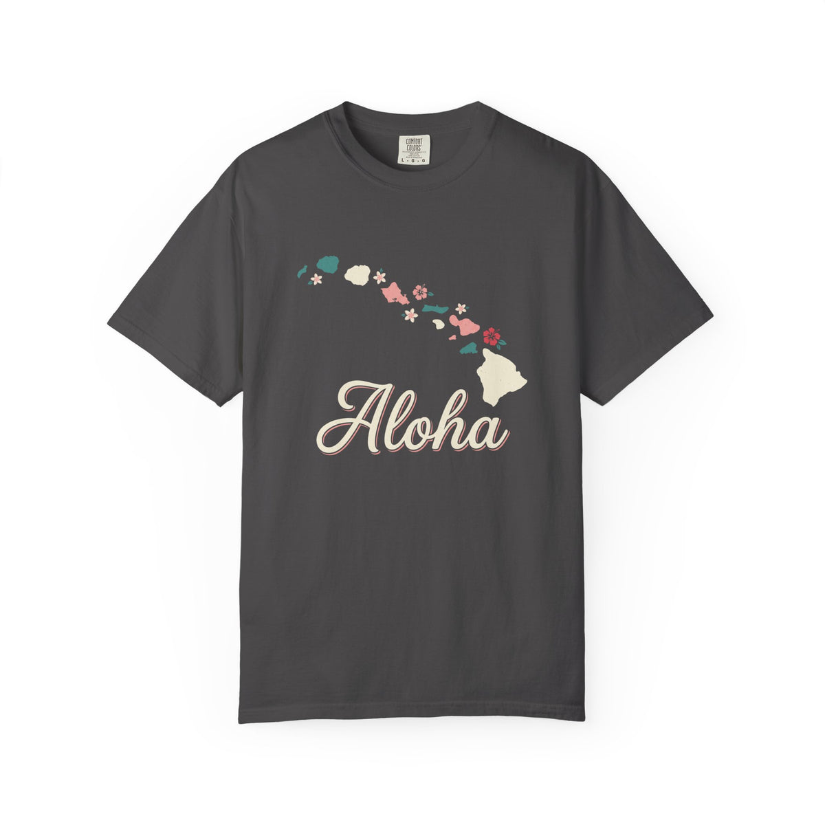 Hawaii Aloha Islands Minimalist Map T-Shirt