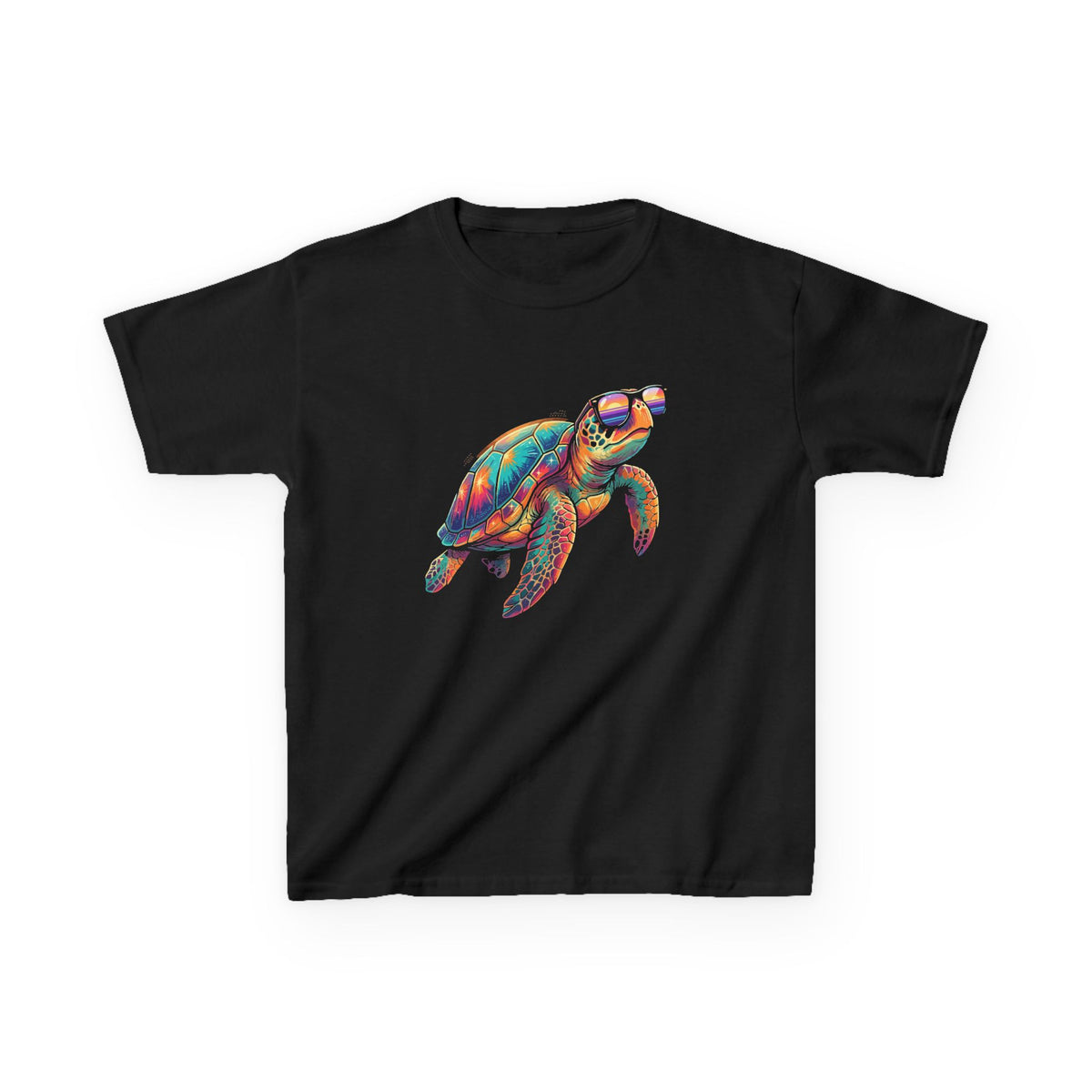 Colorful Sea Turtle Kids T-Shirt