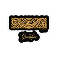 Hawaiian Tapa Wave Family Grandpa Sticker