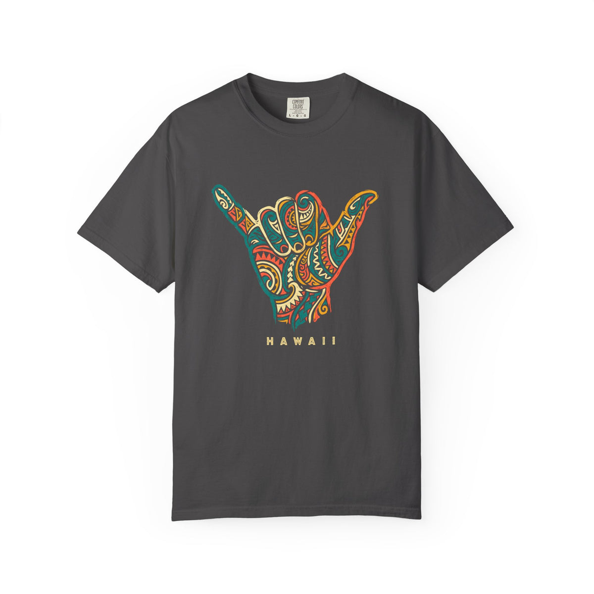 Shaka Hand Hawaiian Tribal Aloha Graphic T-Shirt