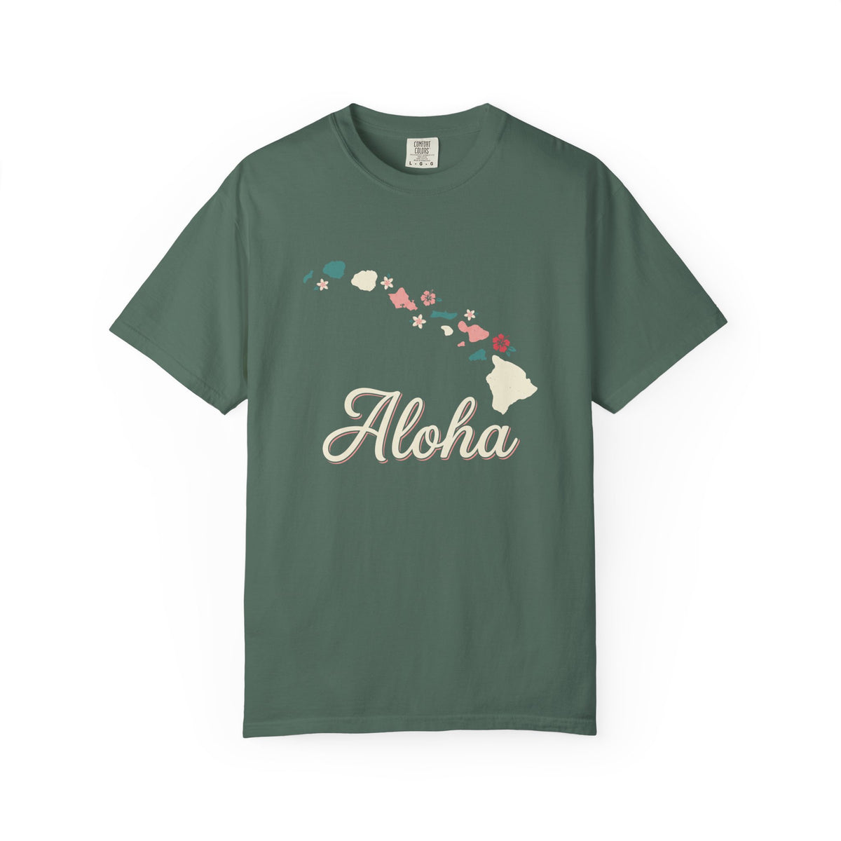 Hawaii Aloha Islands Minimalist Map T-Shirt