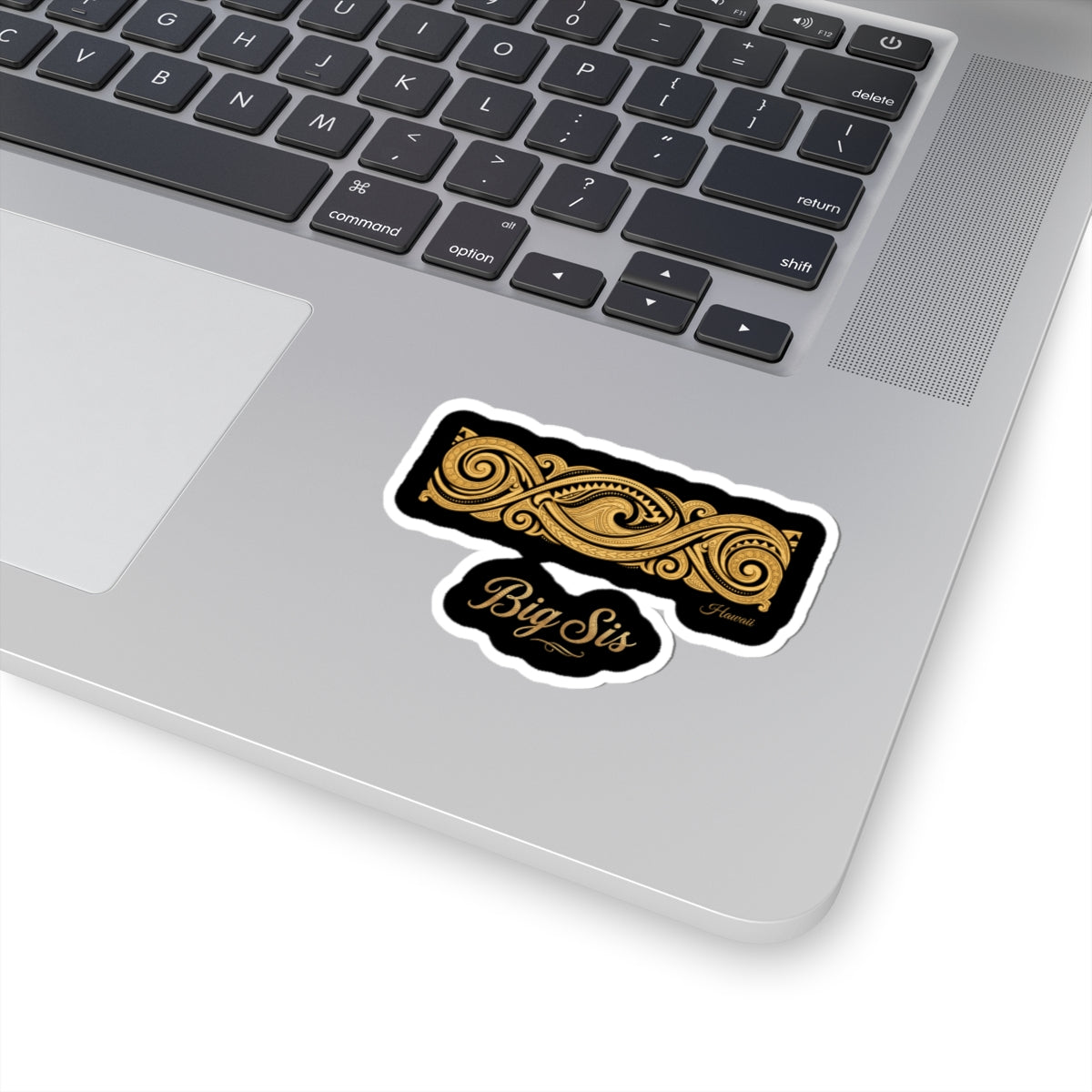 Hawaiian Tapa Wave Family Big Sis Sticker