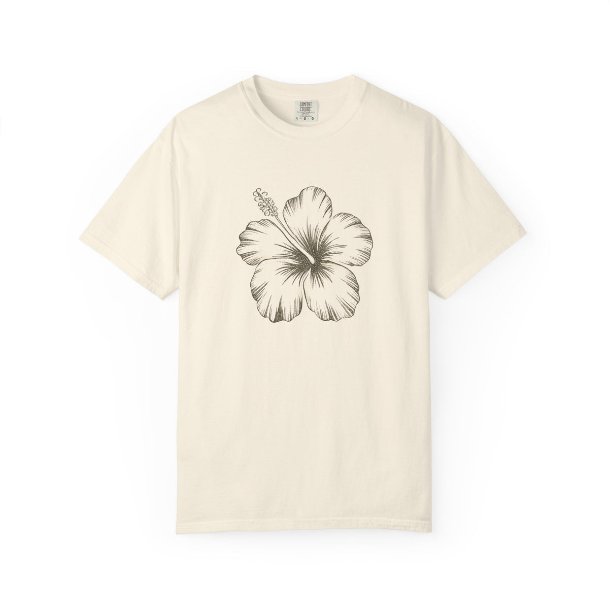 Vintage Hibiscus Flower Hawaiian Floral Graphic T-Shirt