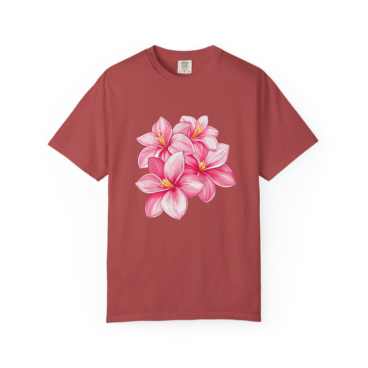 Pink Plumeria Floral T-Shirt