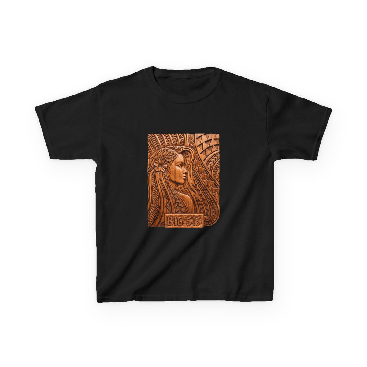 Polynesian Tribal Big Sis Hawaiian Matching Family Kids T-Shirt