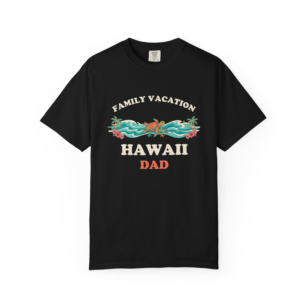 Hawaii Family Vacation Dad Matching Sea Turtle T-Shirt