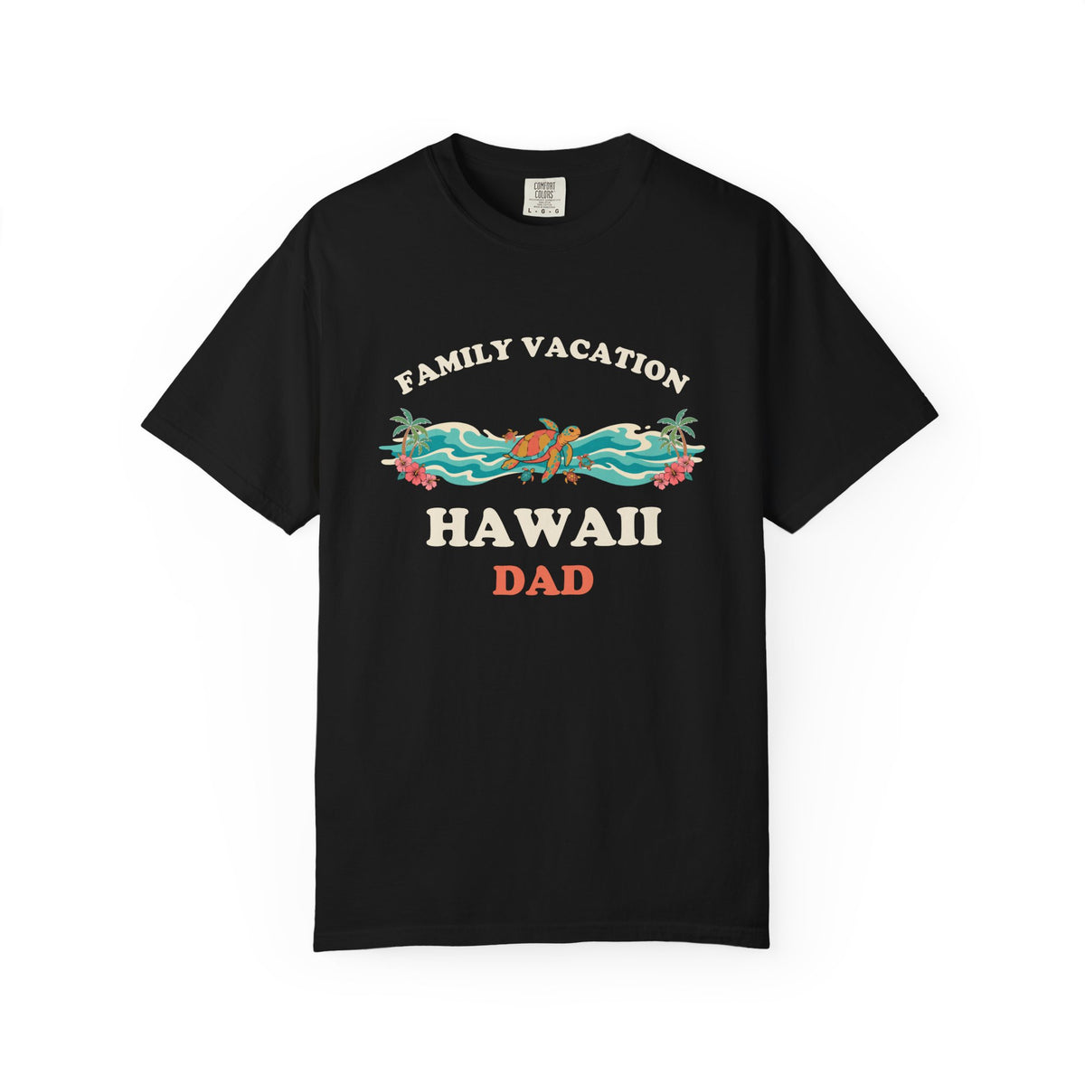 Hawaii Family Vacation Dad Matching Sea Turtle T-Shirt