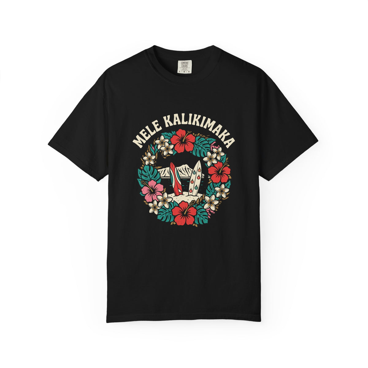 Mele Wreath Hawaiian Christmas T-Shirt