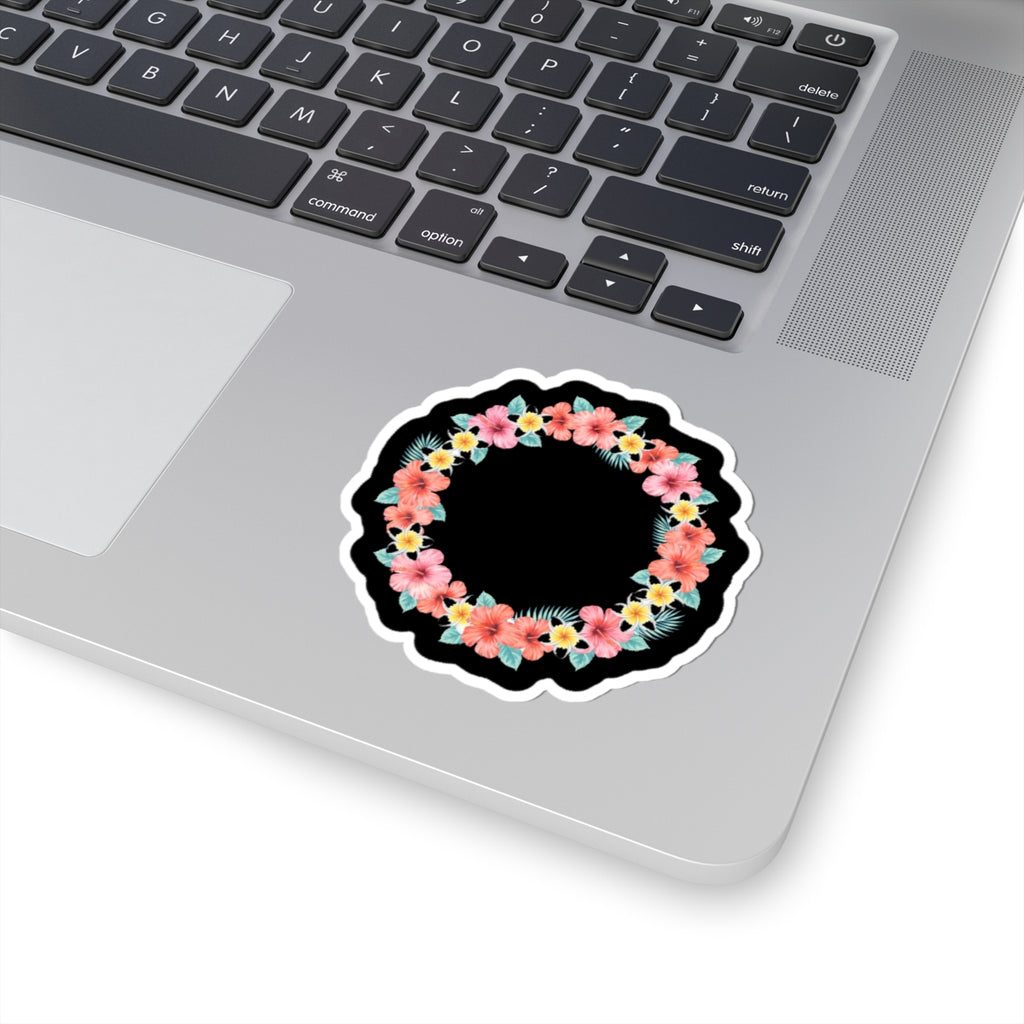 Hawaiian Flower Lei Wreath Sticker