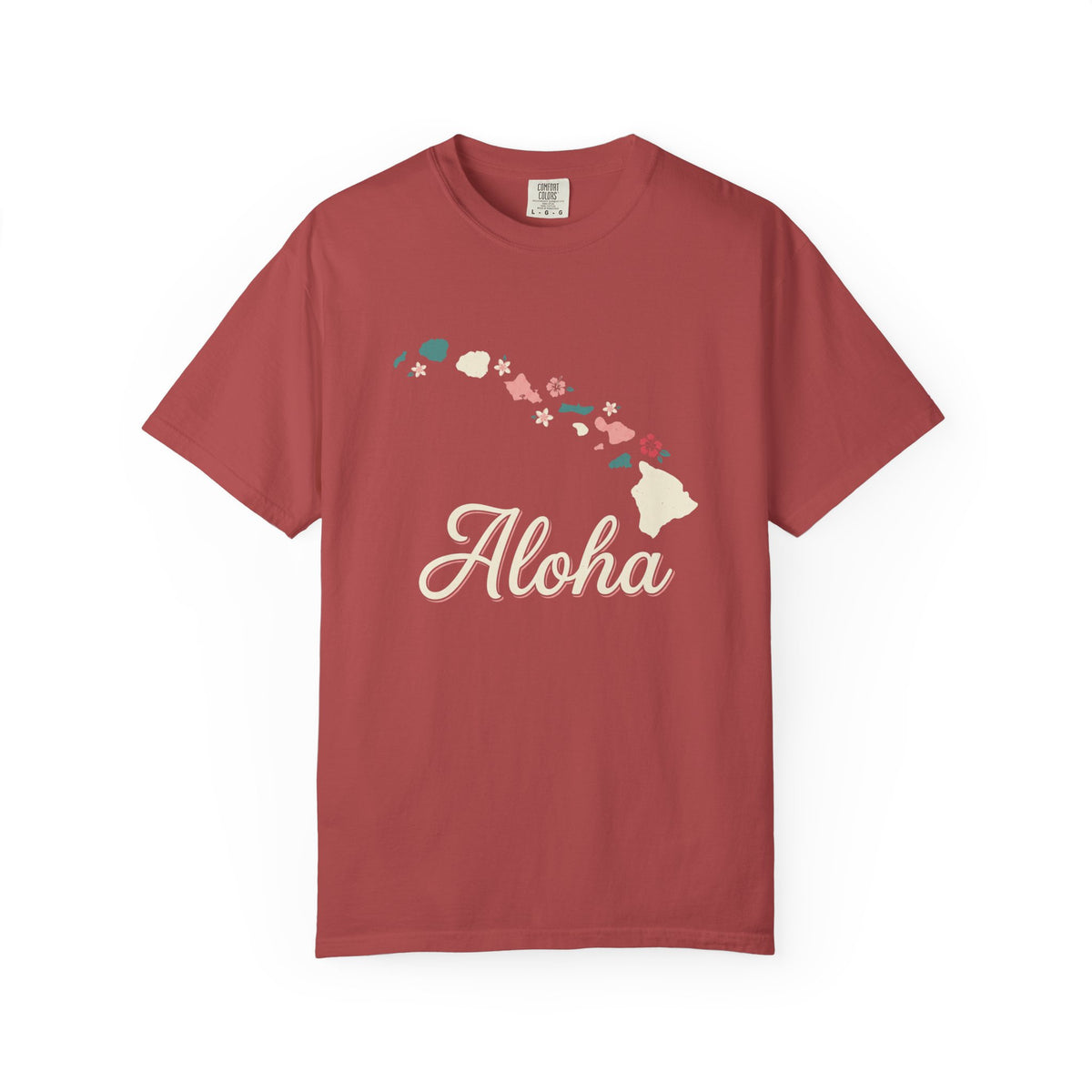 Hawaii Aloha Islands Minimalist Map T-Shirt