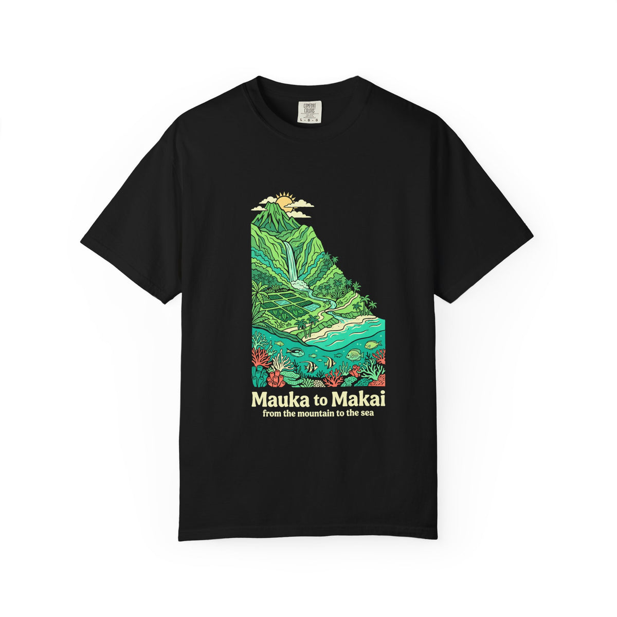 Mauka to Makai Hawaii Mountain to Sea Graphic T-Shirt