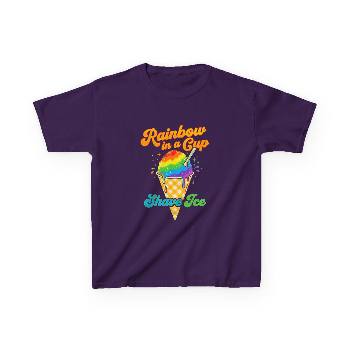 Rainbow Shave Ice Hawaii Shaved Ice Treat Kids T-Shirt