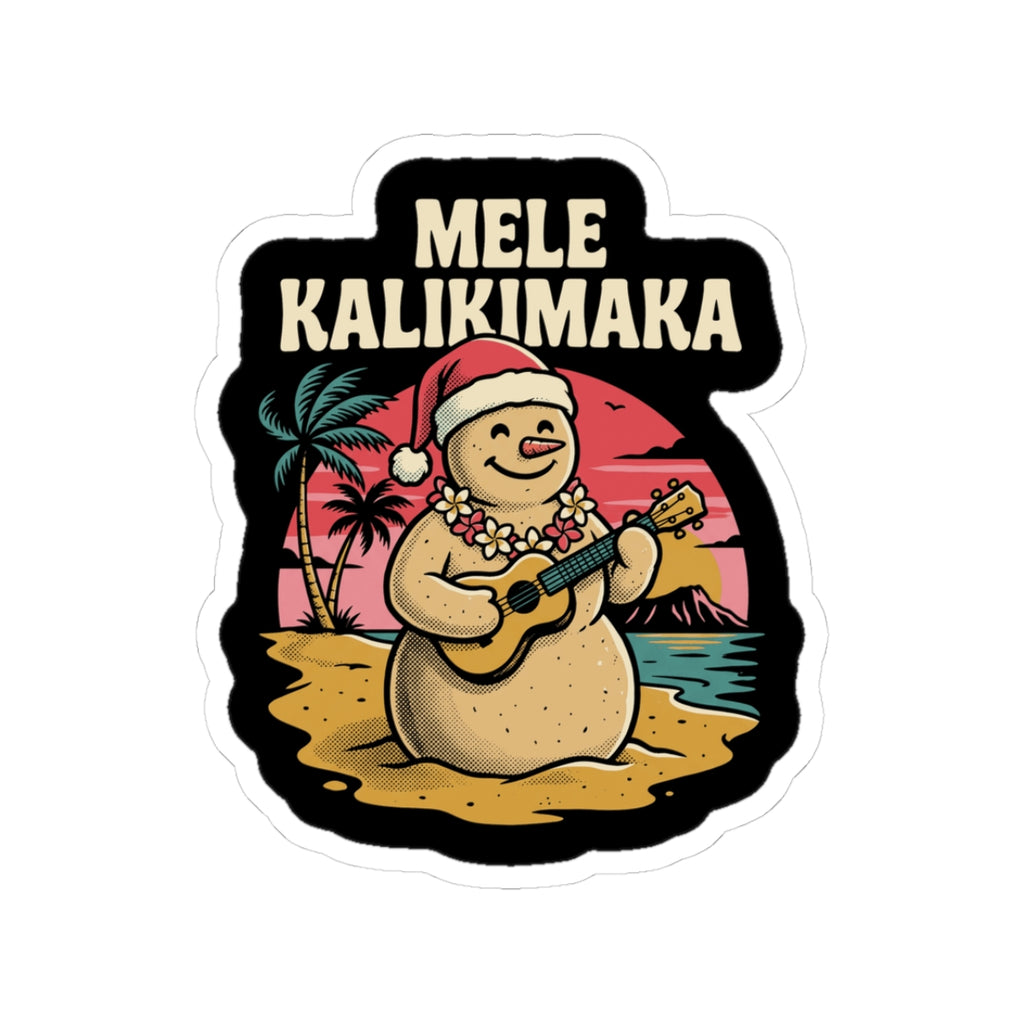 Sandman Hawaiian Christmas Sticker