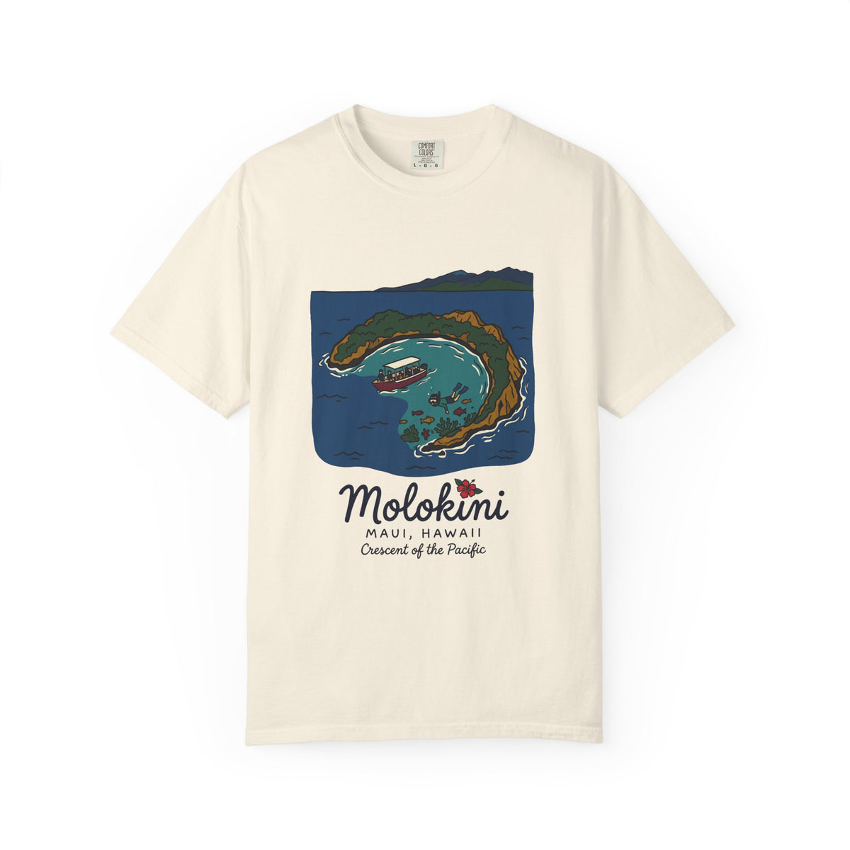 Molokini Maui Hawaii Vintage Travel Graphic T-Shirt