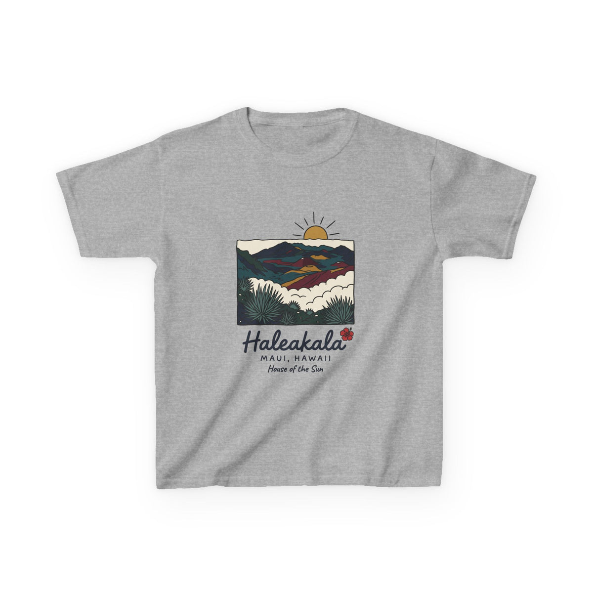 Haleakala Maui Hawaii Vintage Travel Graphic Kids T-Shirt