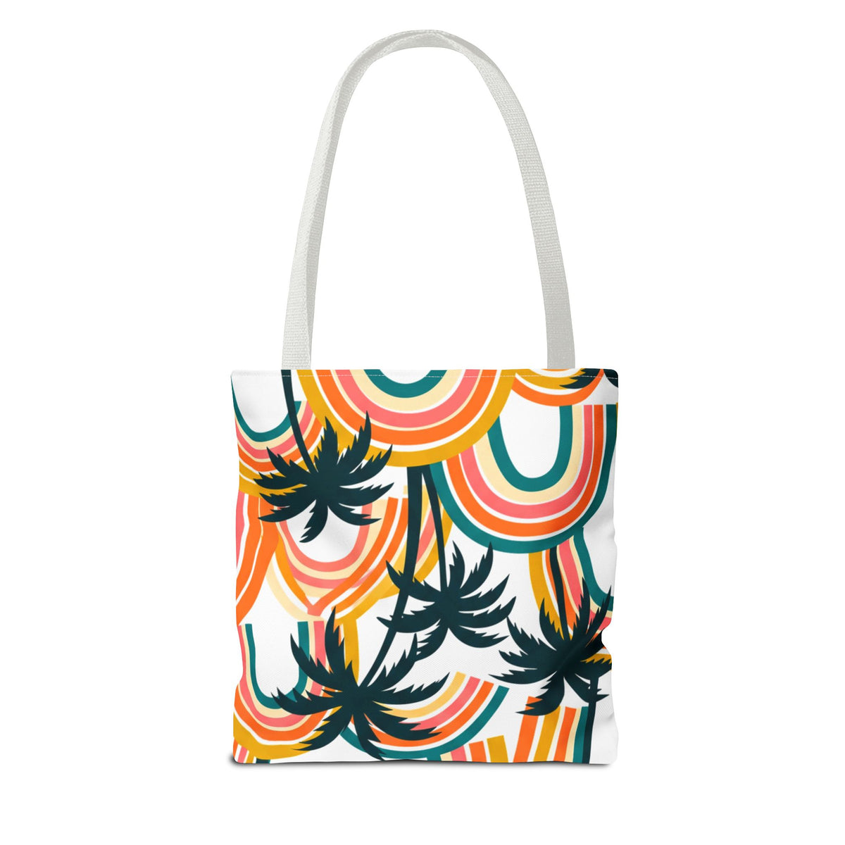 Rainbow Palms Hawaiian All-Over Tote Bag