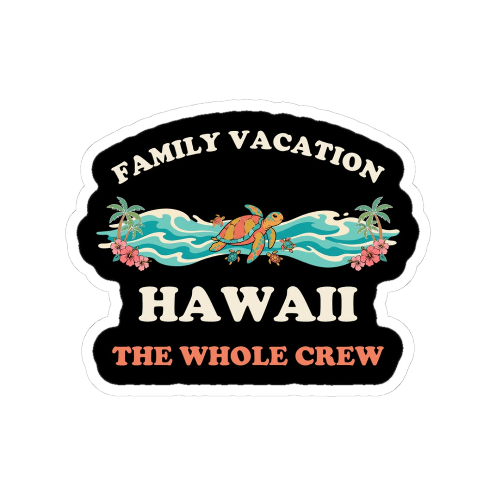 Hawaii Family Vacation Sea Turtle Sticker