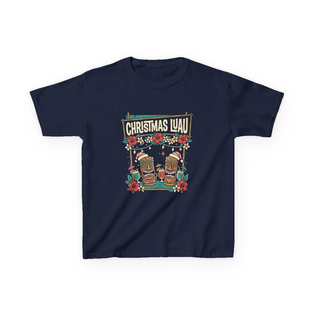 Christmas Luau Hawaiian Christmas Kids T-Shirt