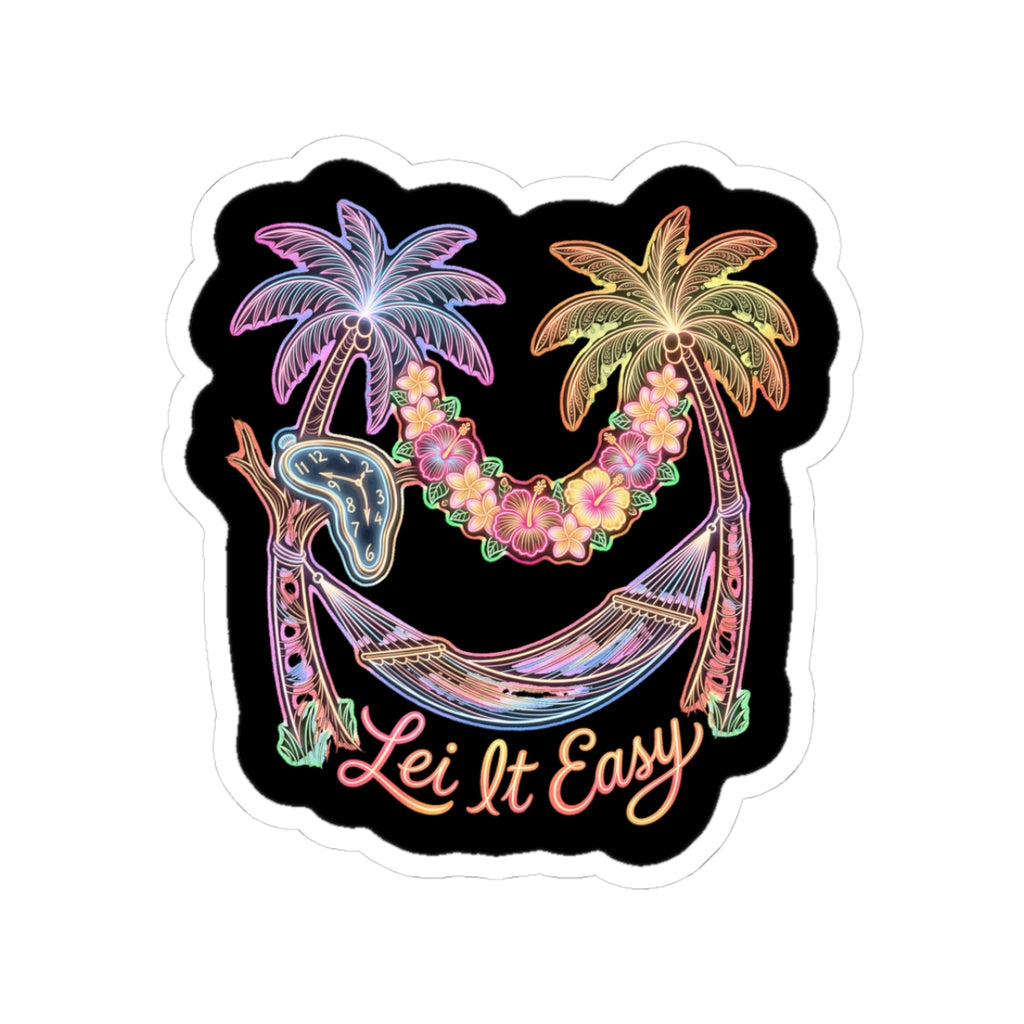 Lei It Easy Hawaii Sticker