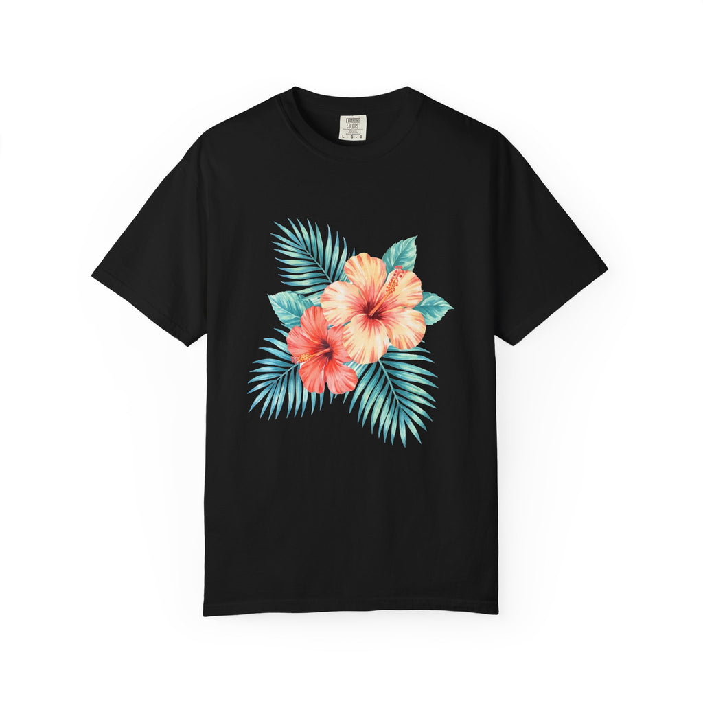 Watercolor Hibiscus Bouquet Hawaiian Floral T-Shirt