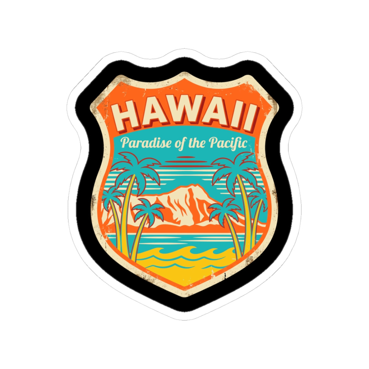 Hawaii Paradise Vintage Sticker
