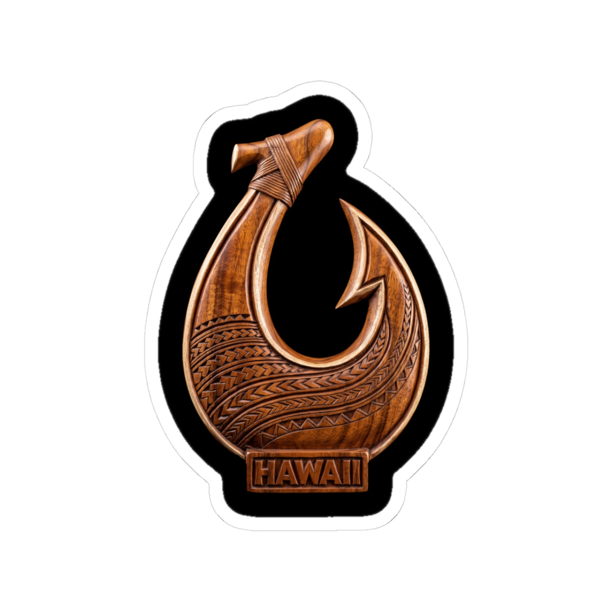 Makau Hawaiian Fish Hook Sticker