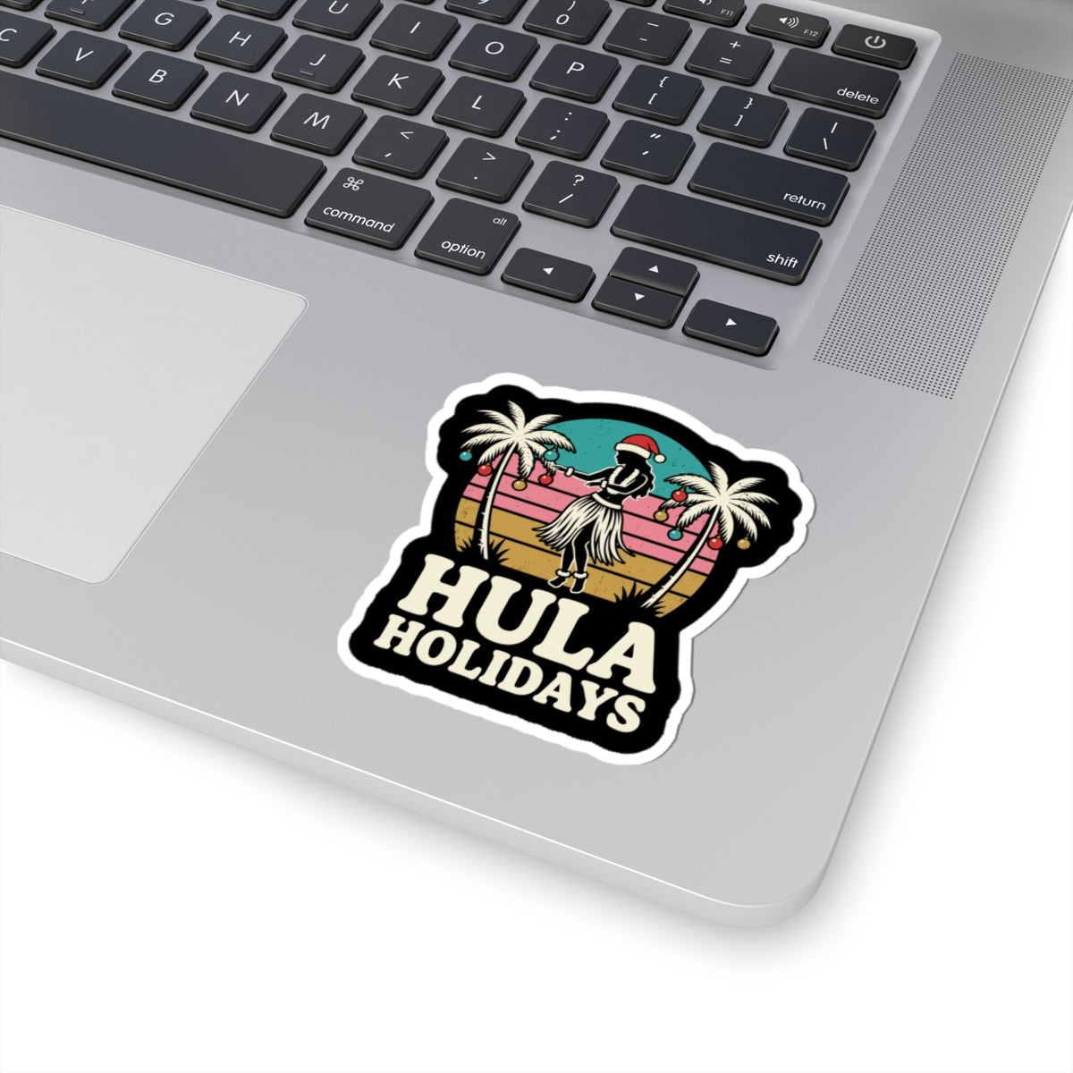 Hula Holidays Hawaiian Christmas Sticker