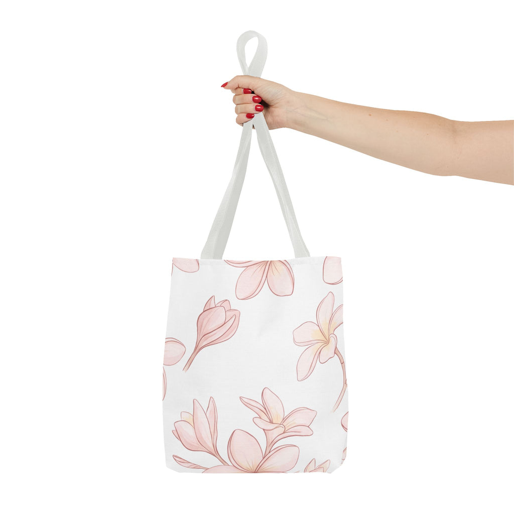 Falling Plumeria Hawaiian All-Over Tote Bag