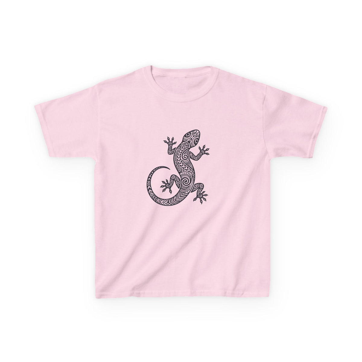 Tribal Gecko Polynesian Hawaiian Graphic Kids T-Shirt
