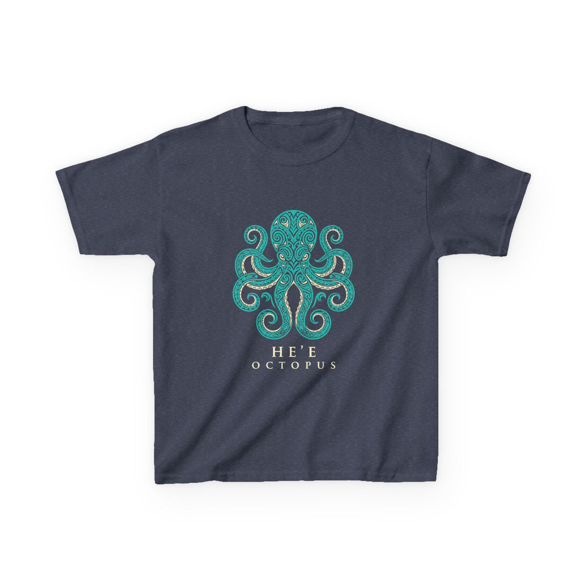 Hee Octopus Polynesian Tribal Hawaii Graphic Kids T-Shirt